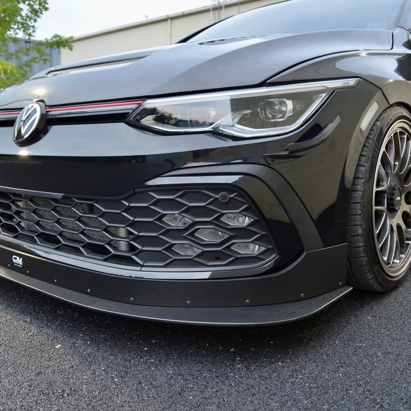 Quick Release Chassis Mounted Splitter with air dam for MK8 GTI models (2022-2024)