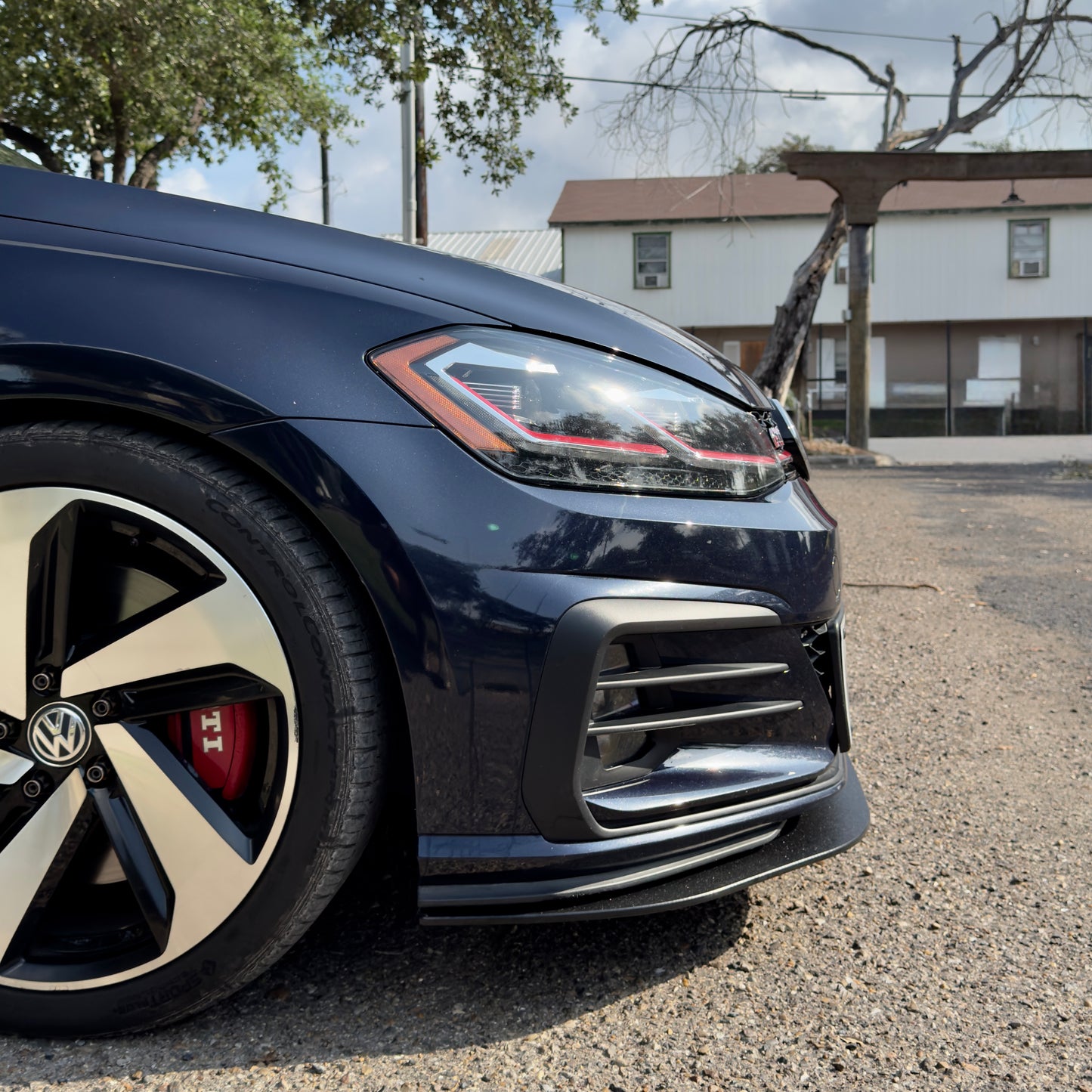 MK7.5 GTI Front Lip Rub strip splitter spoiler 2018 2019 2020 2021