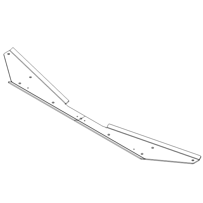 Chassis Mounted Splitter (GEN2) - Replacement Full Width Bracket for 2.0T MQB cars (V2 / V3 / V4)