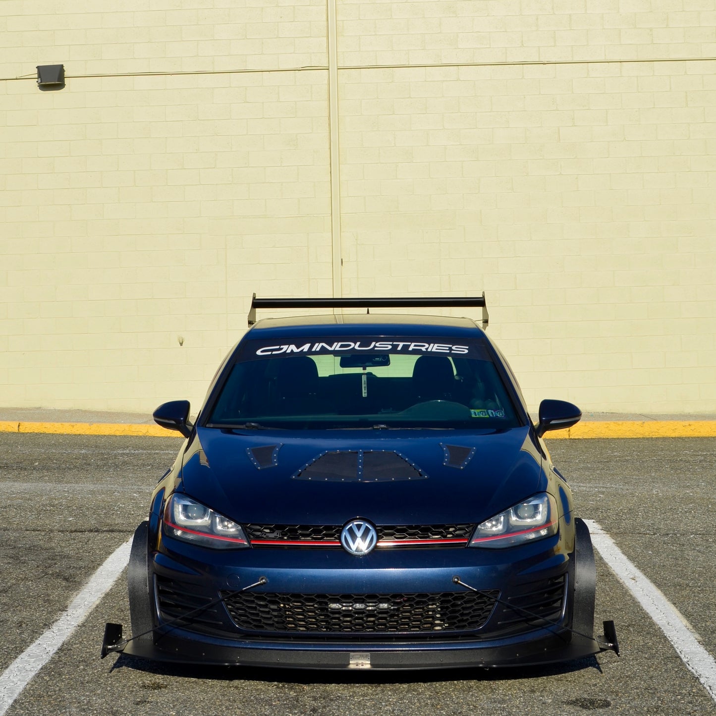 YRC Rear Wing V2 & CJM V3 Track Chassis Mounted Splitter - MK7 GTI & Golf R 2015-2017