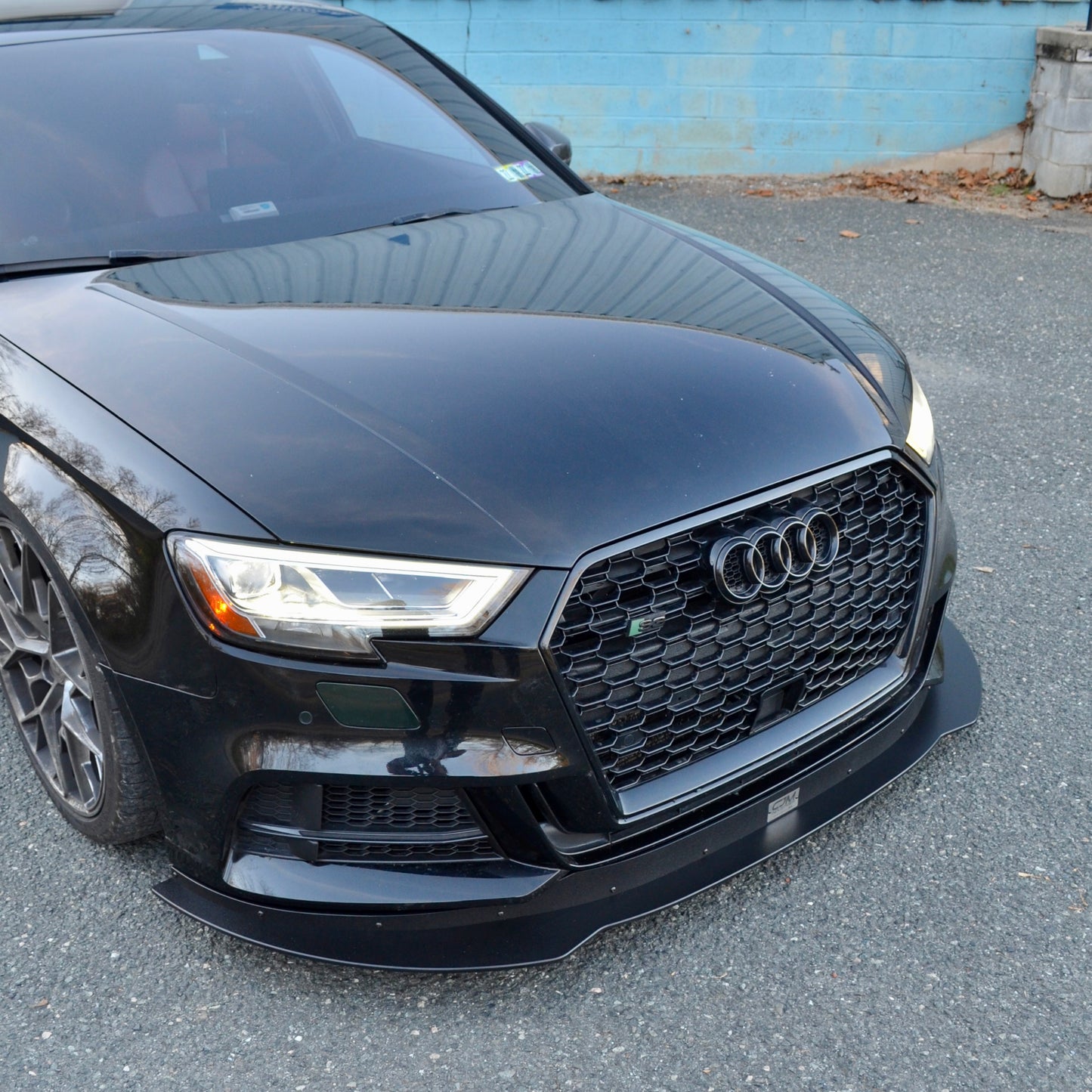 Audi 8V S3 Facelift Chassis Mounted Splitter front lip 2017 2018 2019 2020