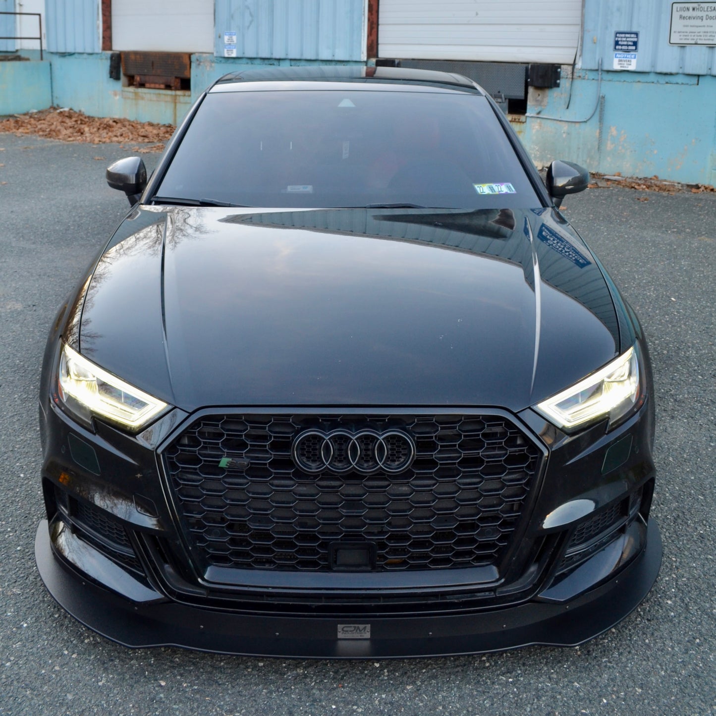 Audi 8V S3 Facelift Chassis Mounted Splitter front lip Aero kit downforce 2017 2018 2019 2020