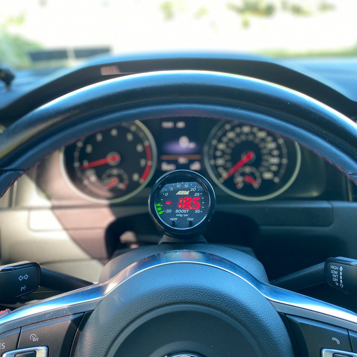 MK7 mk7.5 golf gti tdi R steering column pod wheel holder gauge cup 2015 2016 2017 2018 2019