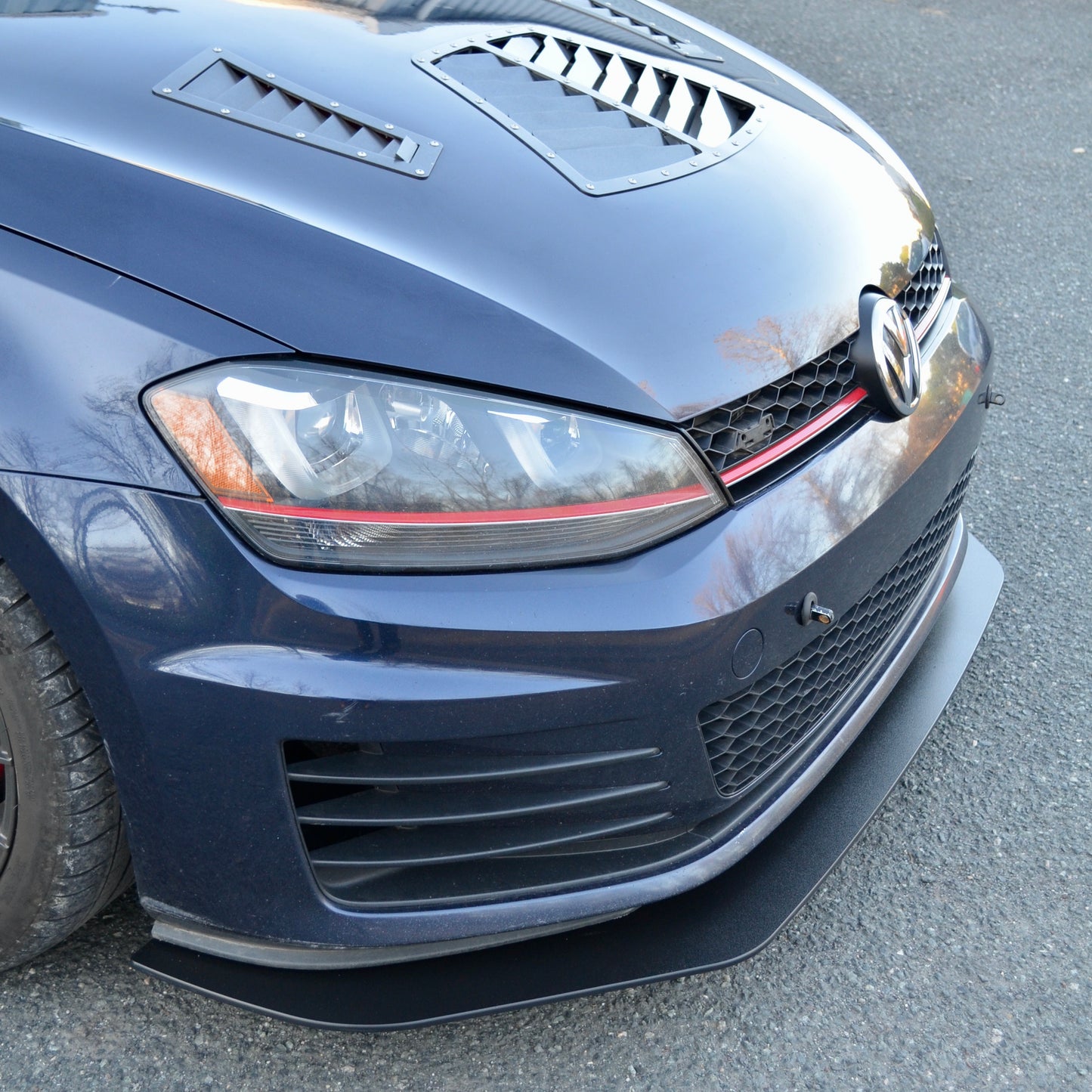 VW MK7 gti 2015 2016 2017 Chassis Mount Splitter Brackets front lip MKVII aero parts