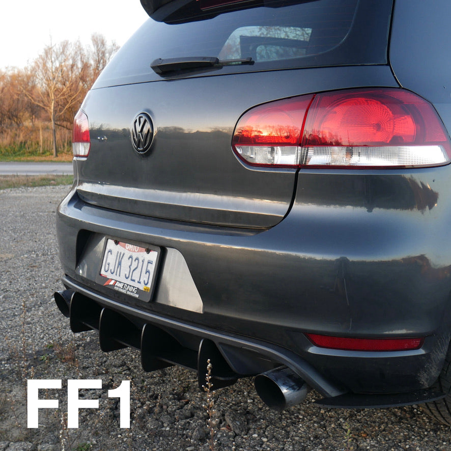 MK6 GTI Rear Diffuser spats 2010 2011 2012 2013 2014