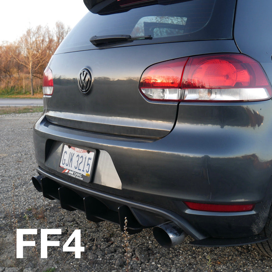 MK6 GTI Rear Diffuser spats 2010 2011 2012 2013 2014 Beri-Backer beribacker