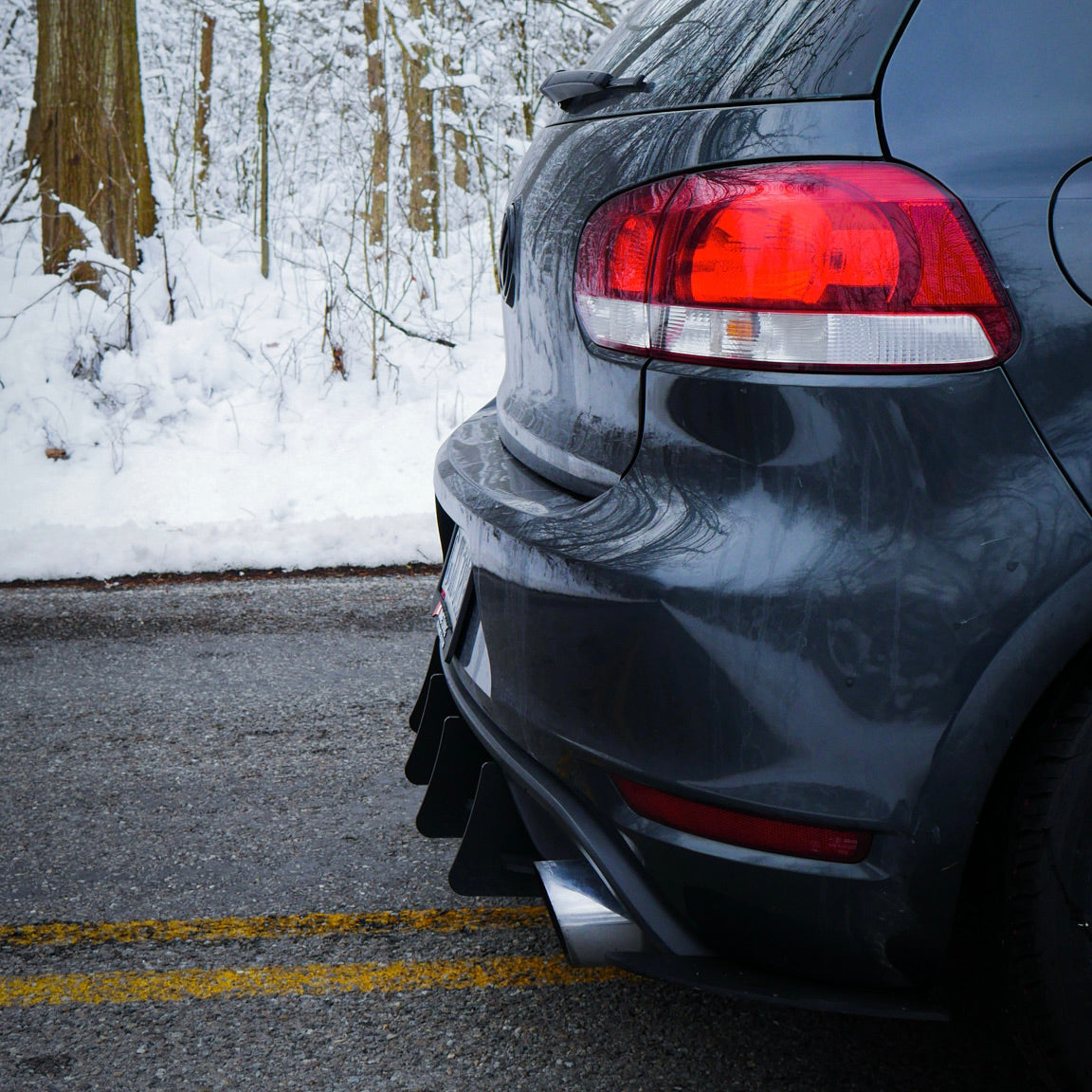 VW MK6 GTI Rear Diffuser spats 2010 2011 2012 2013 2014 Beri-Backer beribacker