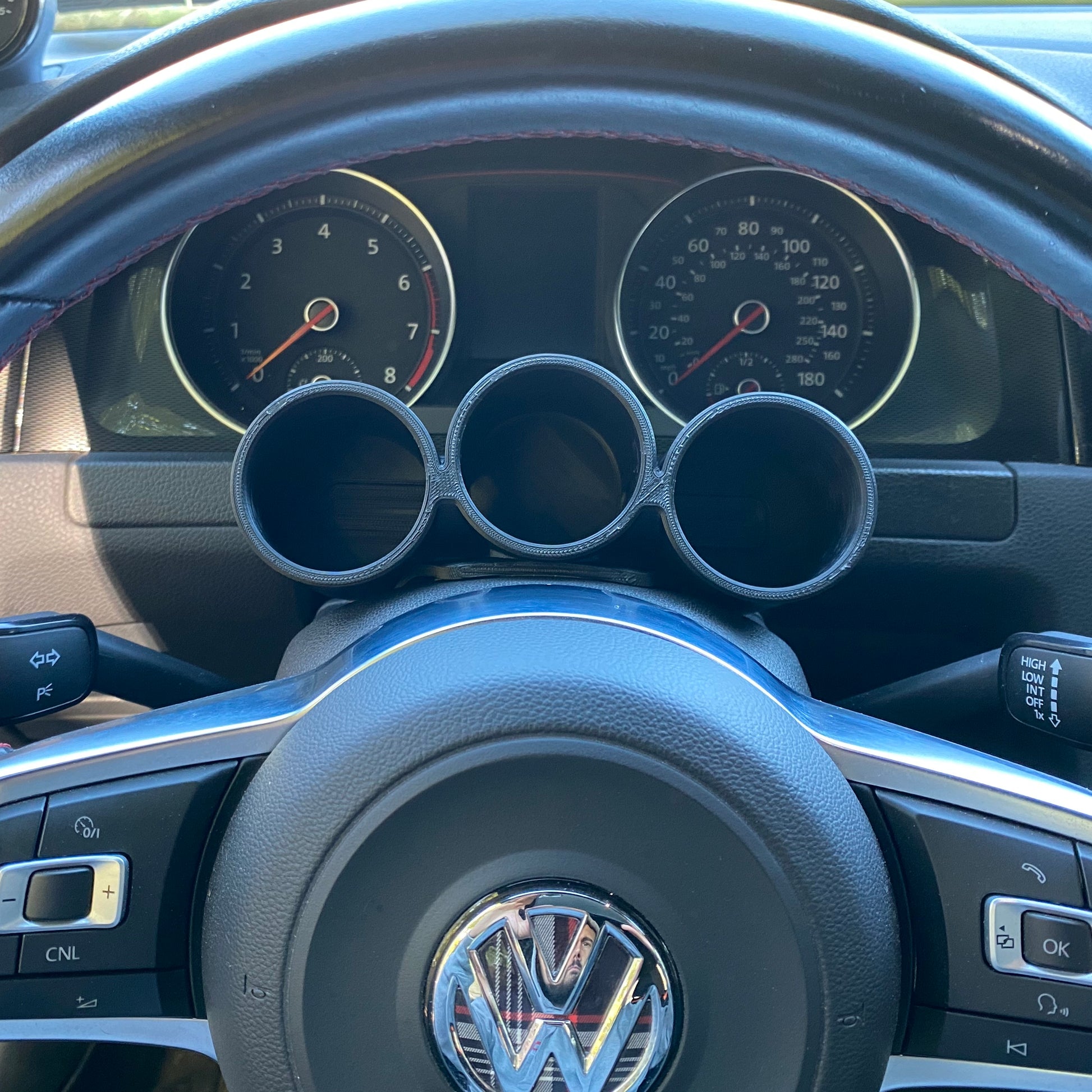 MK7 mk7.5 golf gti tdi R steering column pod wheel holder gauge cup 2015 2016 2017 2018 2019
