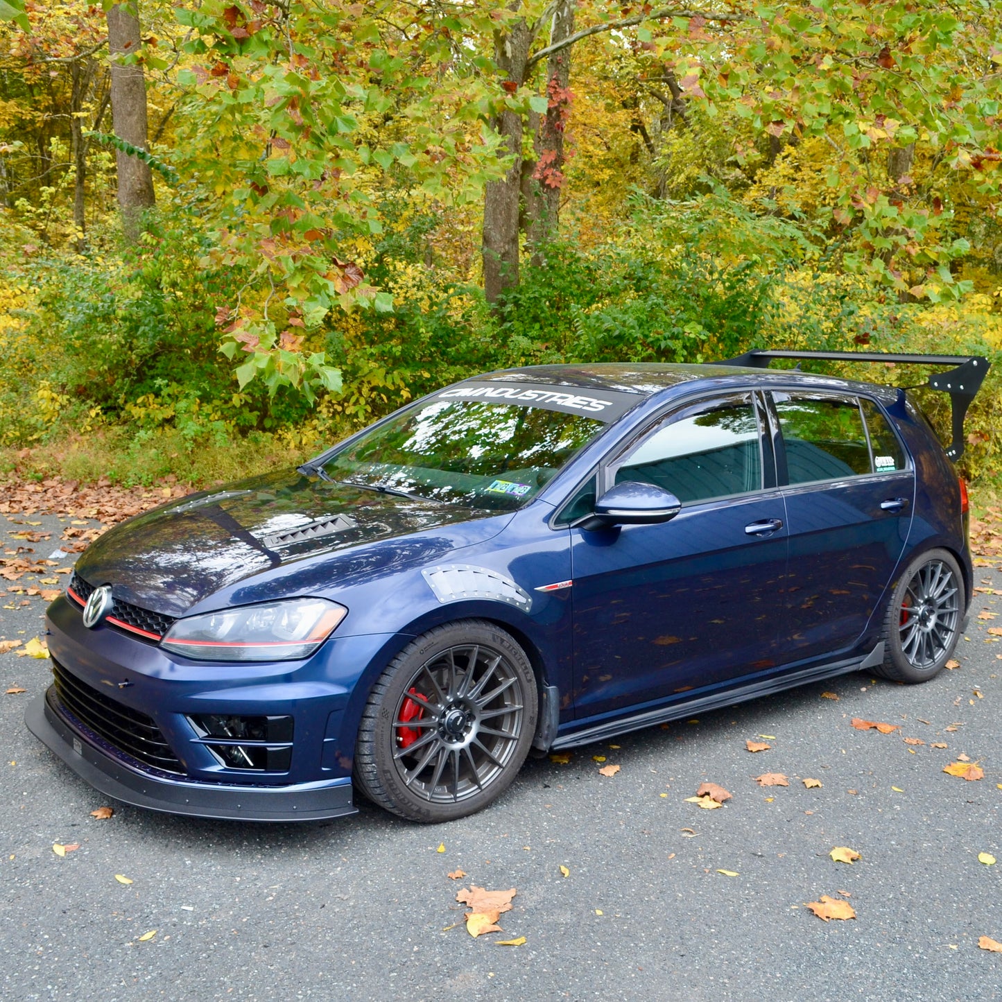 MK7 Golf R Chassis Mounted Front Splitter lip air dam CFD wing 2015 2016 2017 VW Volkswagen