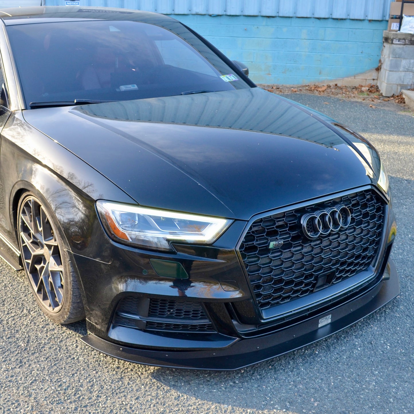 Audi 8V S3 Facelift Chassis Mounted Splitter front lip 2017 2018 2019 2020