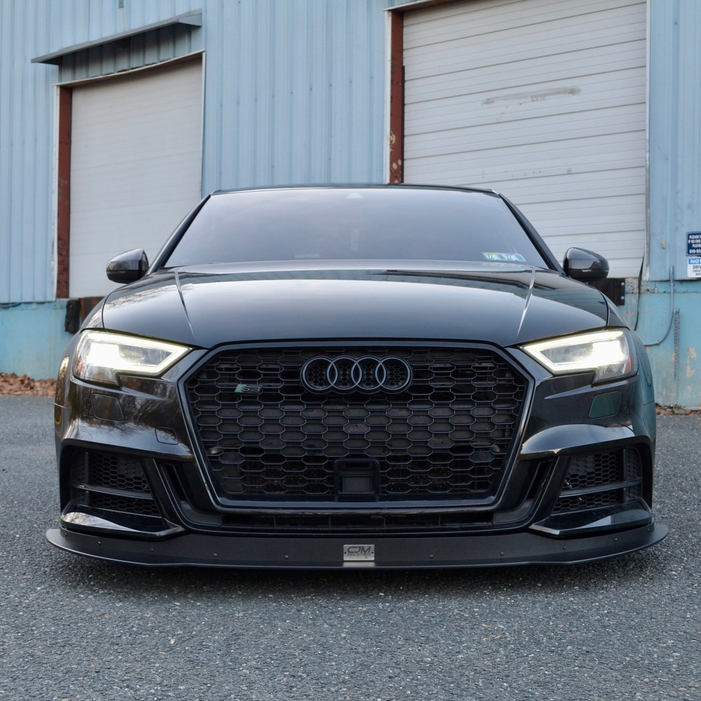 Audi 8V S3 Facelift Chassis Mounted Splitter front lip 2017 2018 2019 2020
