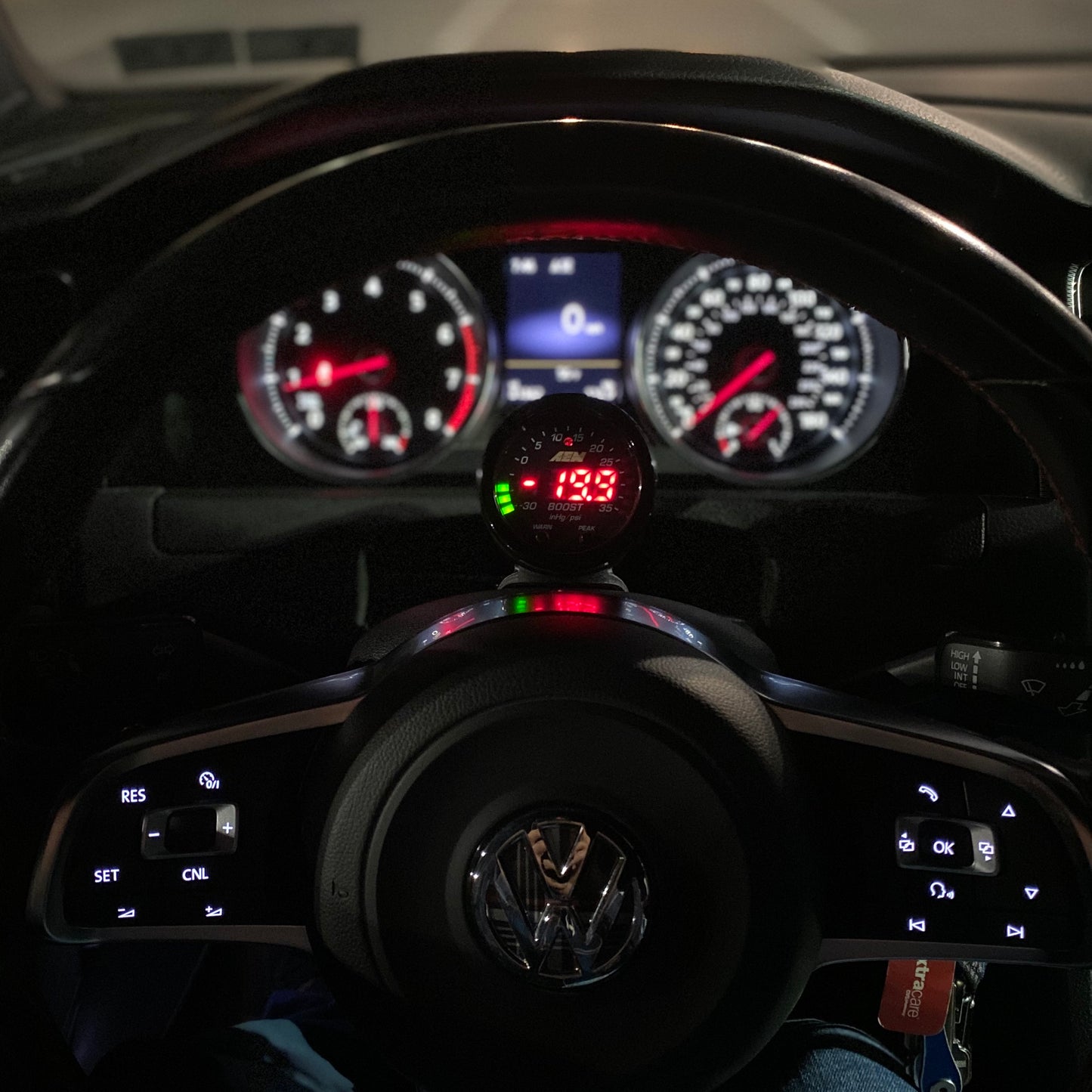 MK7 mk7.5 golf gti tdi R steering column pod wheel holder gauge cup 2015 2016 2017 2018 2019