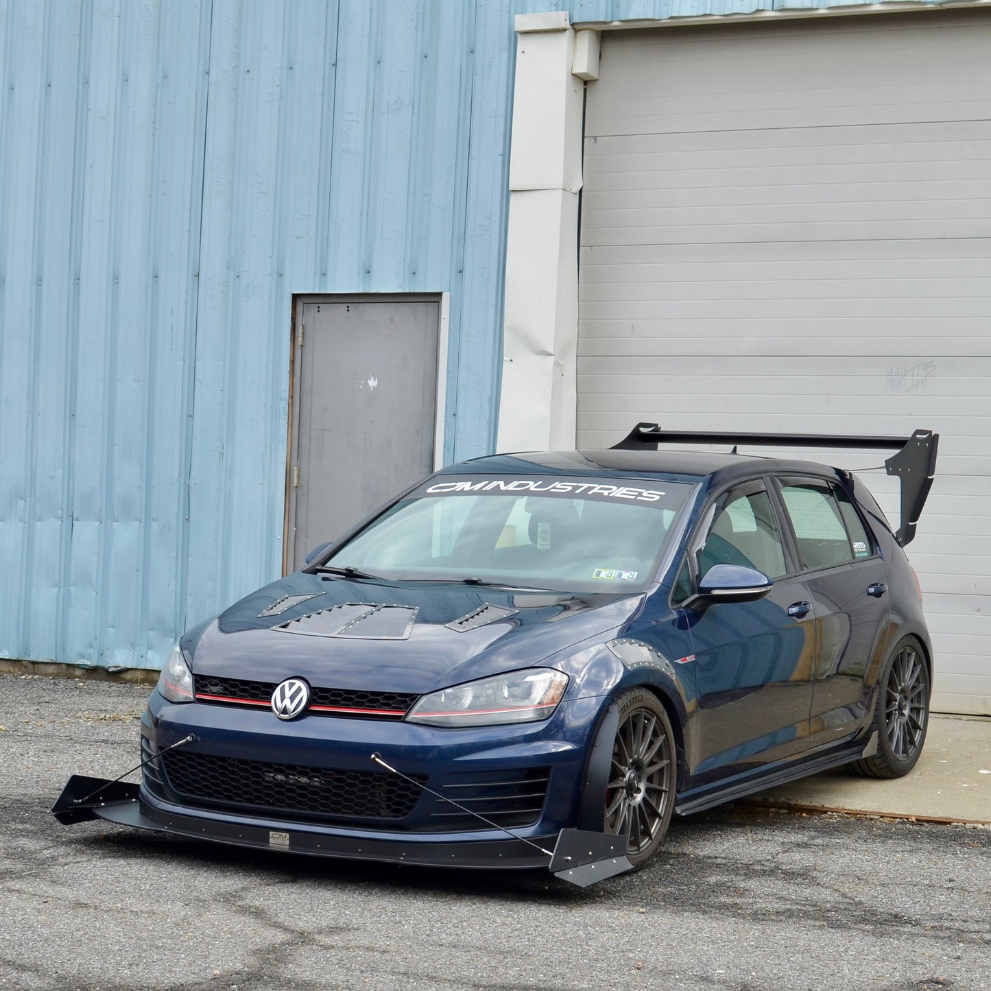 MK7 MK7.5 GTI Golf R rear wing chassis mounted downforce 2015 2016 2017 2018 2019 2020