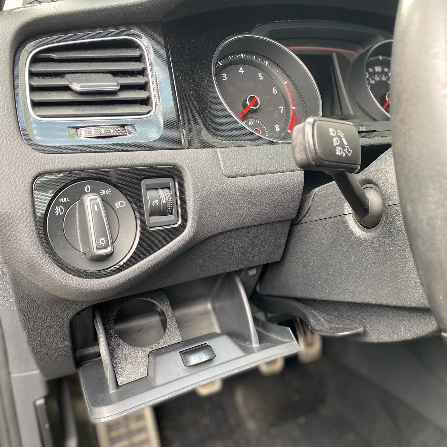 MK7 mk7.5 golf gti tdi R coin tray gauge pod cubby 2015 2016 2017 2018 2019