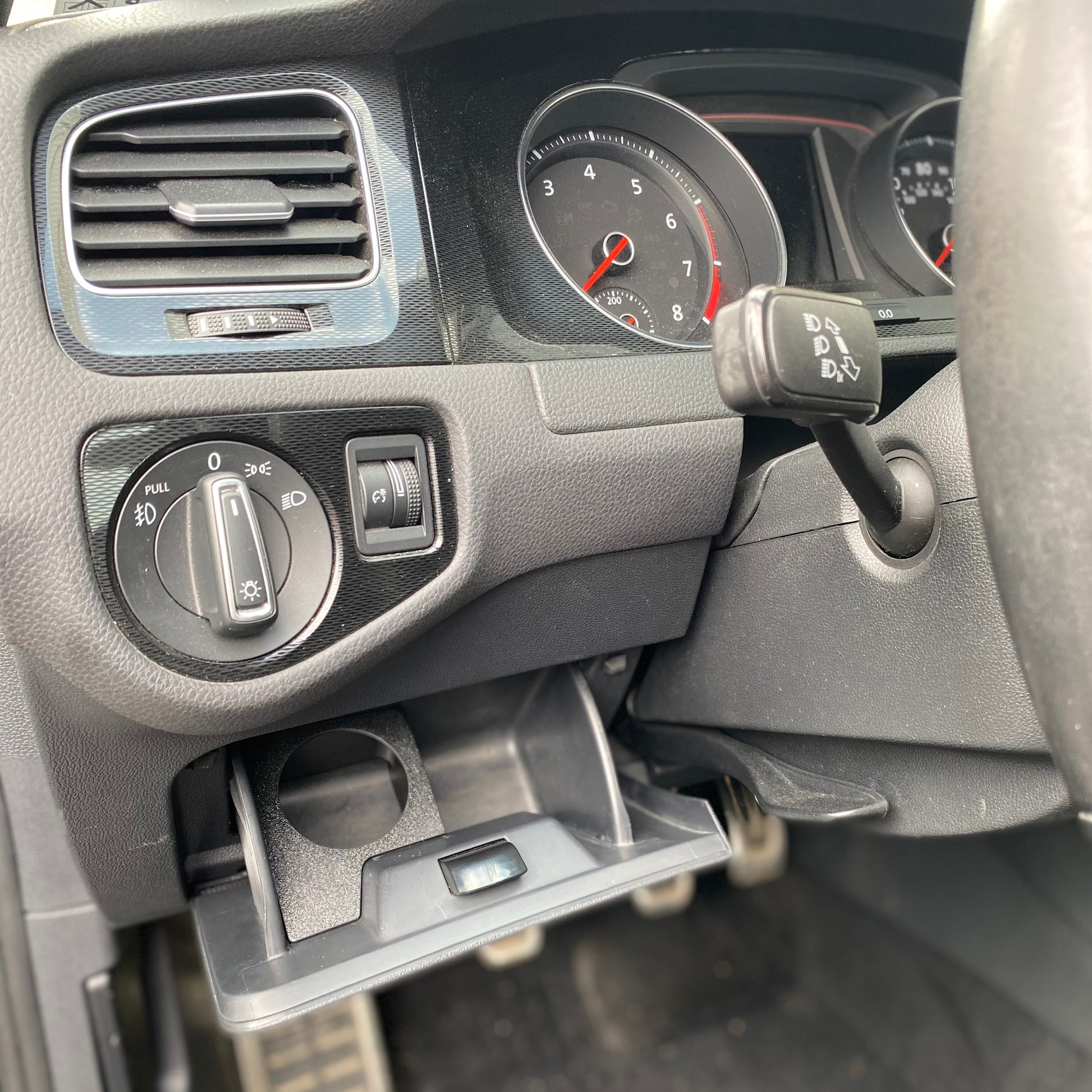 MK7 mk7.5 golf gti tdi R coin tray gauge pod cubby 2015 2016 2017 2018 2019