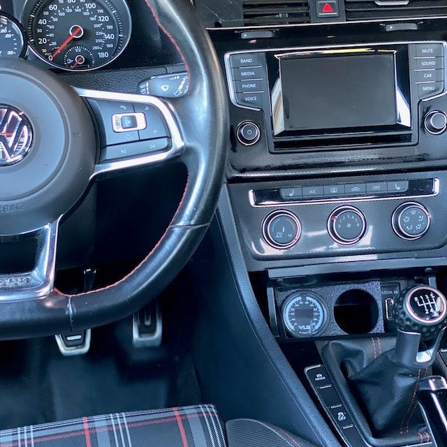 2015 2016 2017 2018 2019 mk7 mk7.5 gti golf r tdi cubby gauge pod boost afr oil water temp temperature holder
