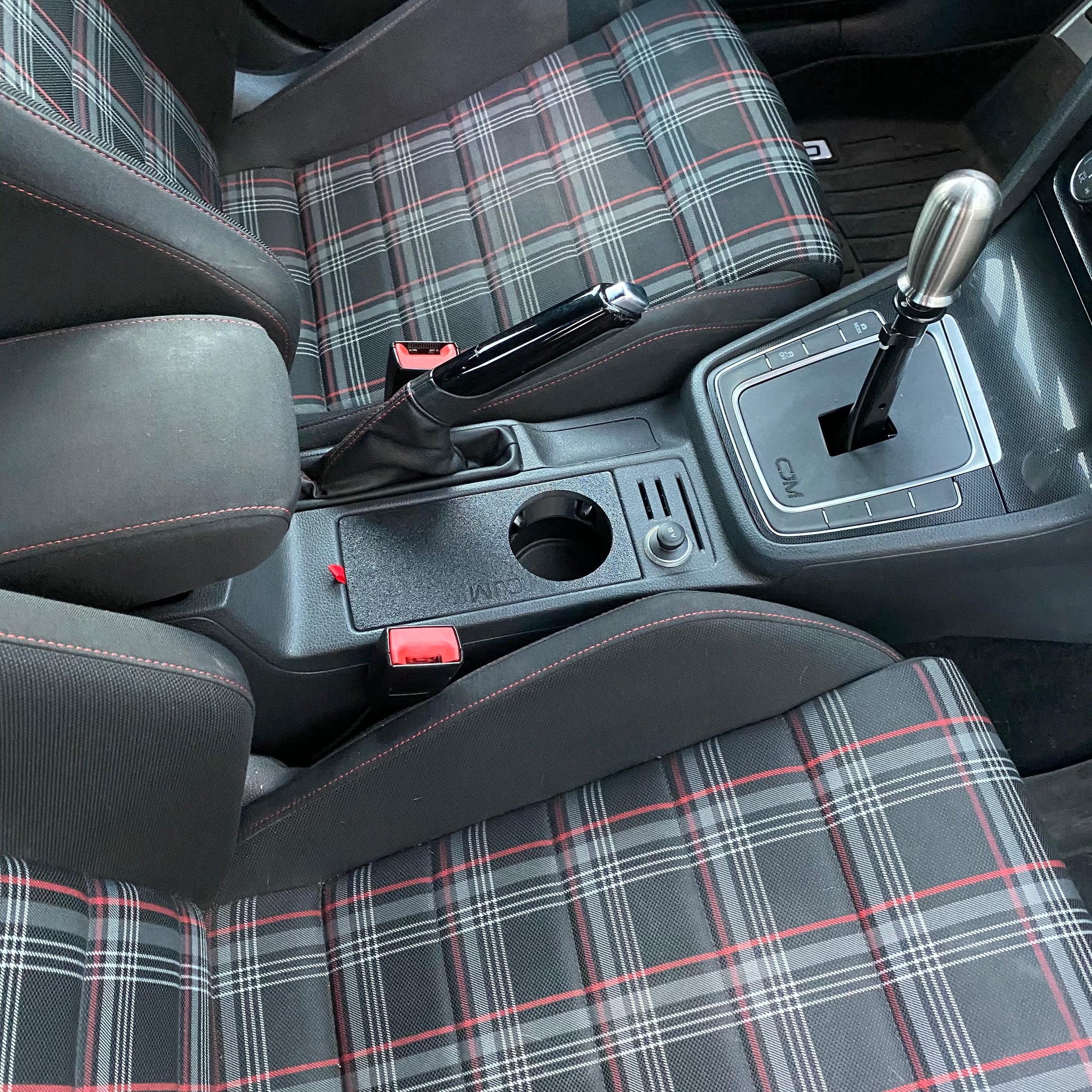 MK7 mk7.5 golf gti tdi R Cup Holder delete interior mods modifications panel 2015 2016 2017 2018 2019