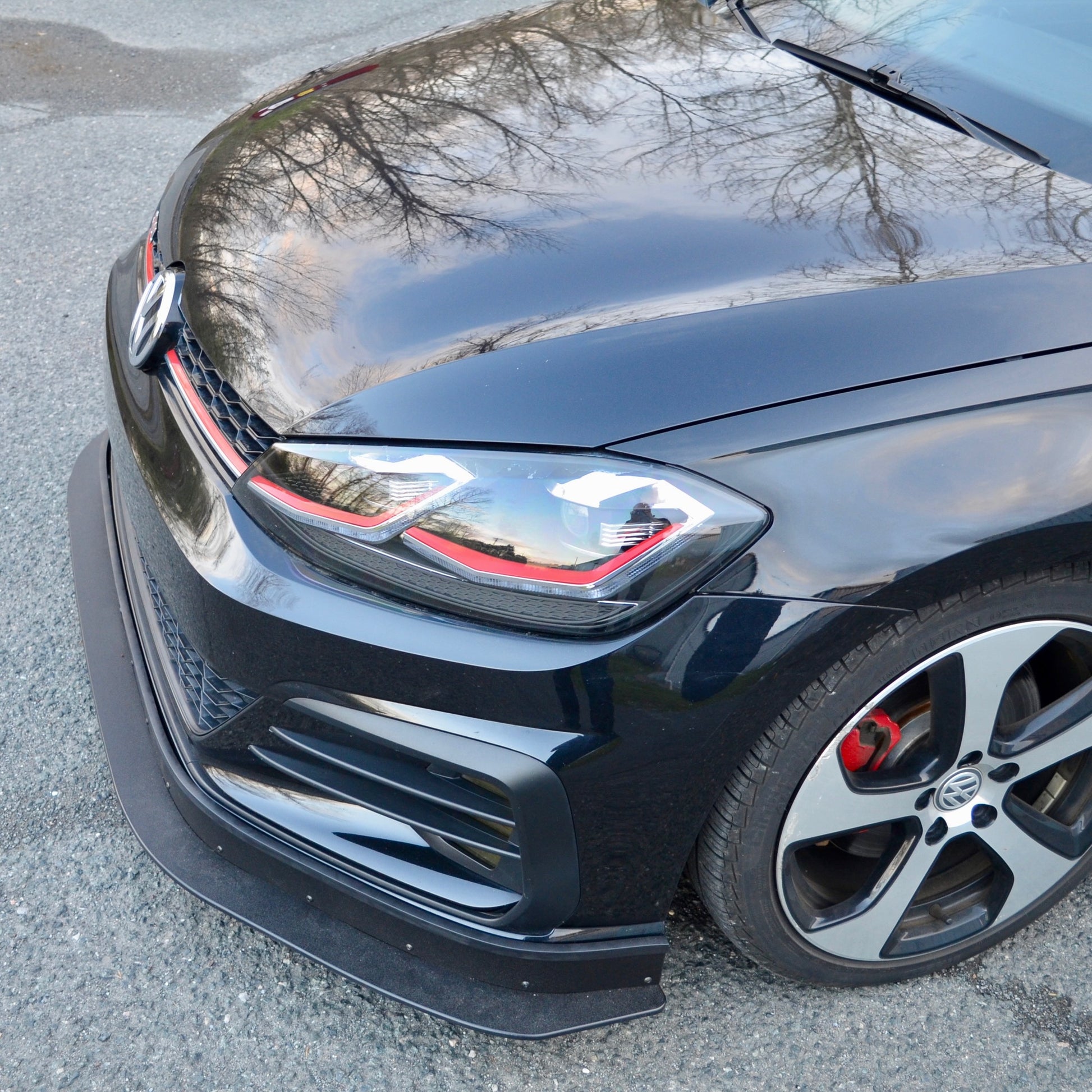 Chassis Mounted splitter MK7 mk7.5 GTI front lip durable