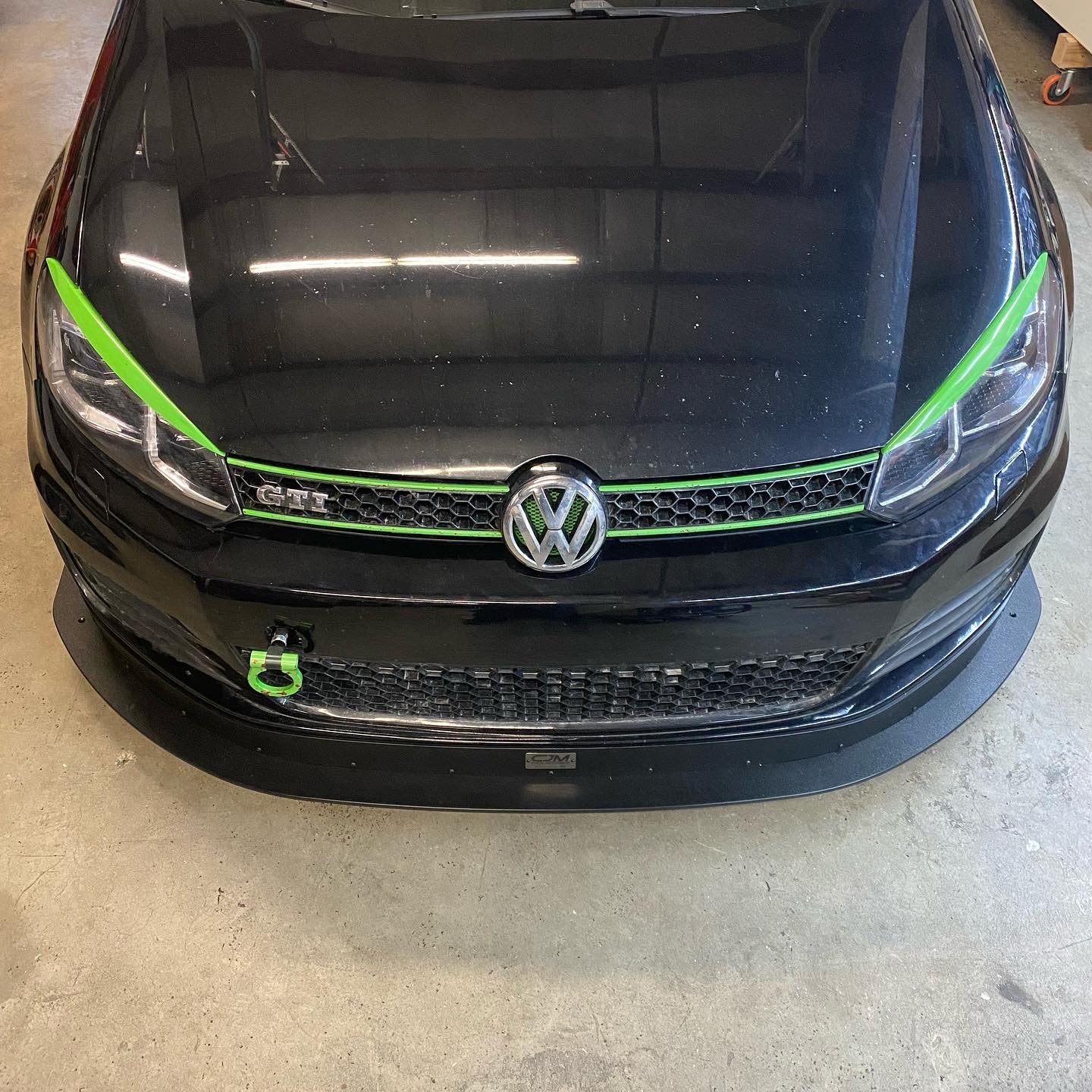 MK6 GTI Chassis Mounted Splitter V2 (w/air dam)