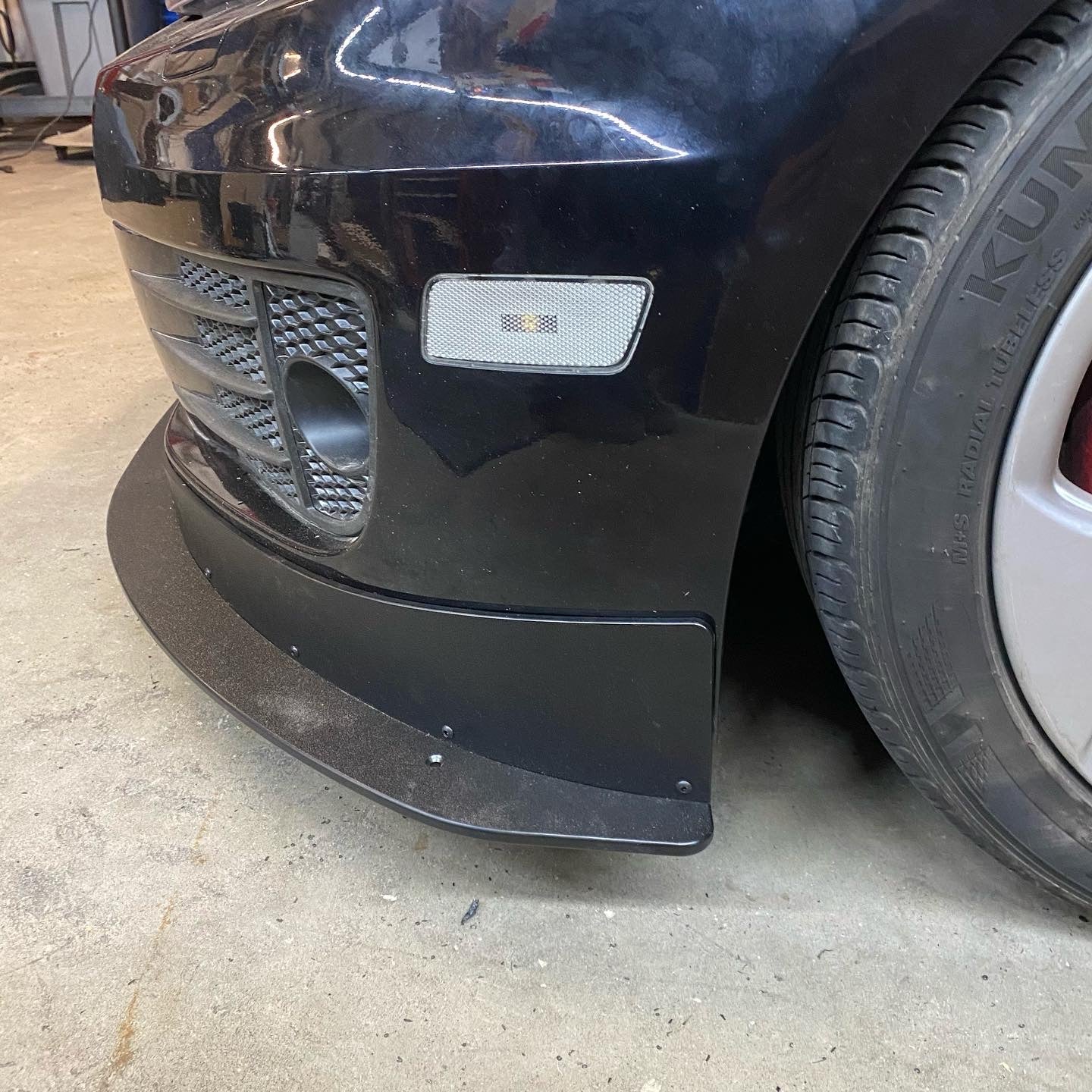 MK6 GTI Chassis Mounted Splitter V2 (w/air dam)