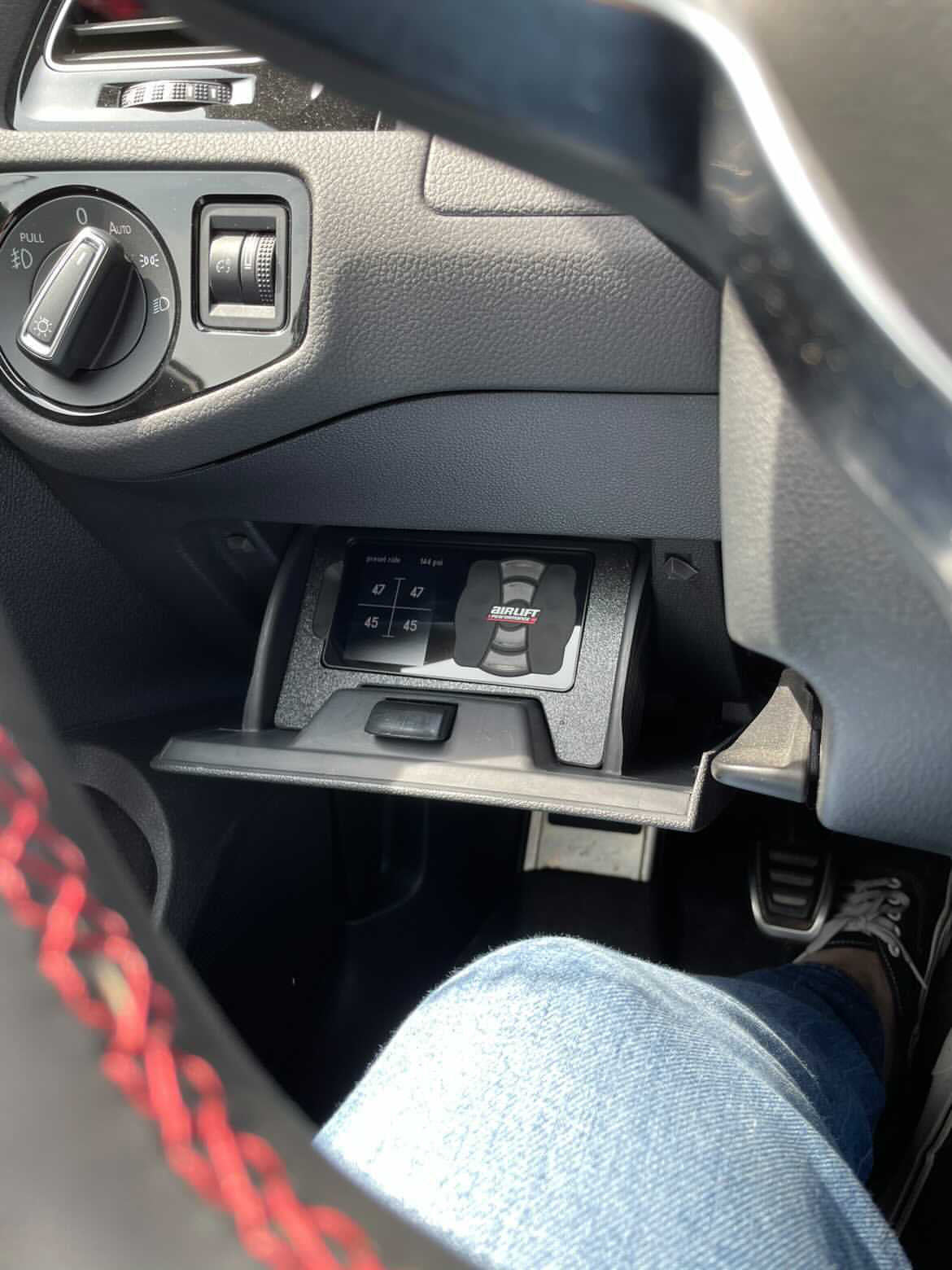 MK7 mk7.5 golf gti tdi R Airlift Holder holster mount v3 3p airlift airride bags controller 2015 2016 2017 2018 2019 2020