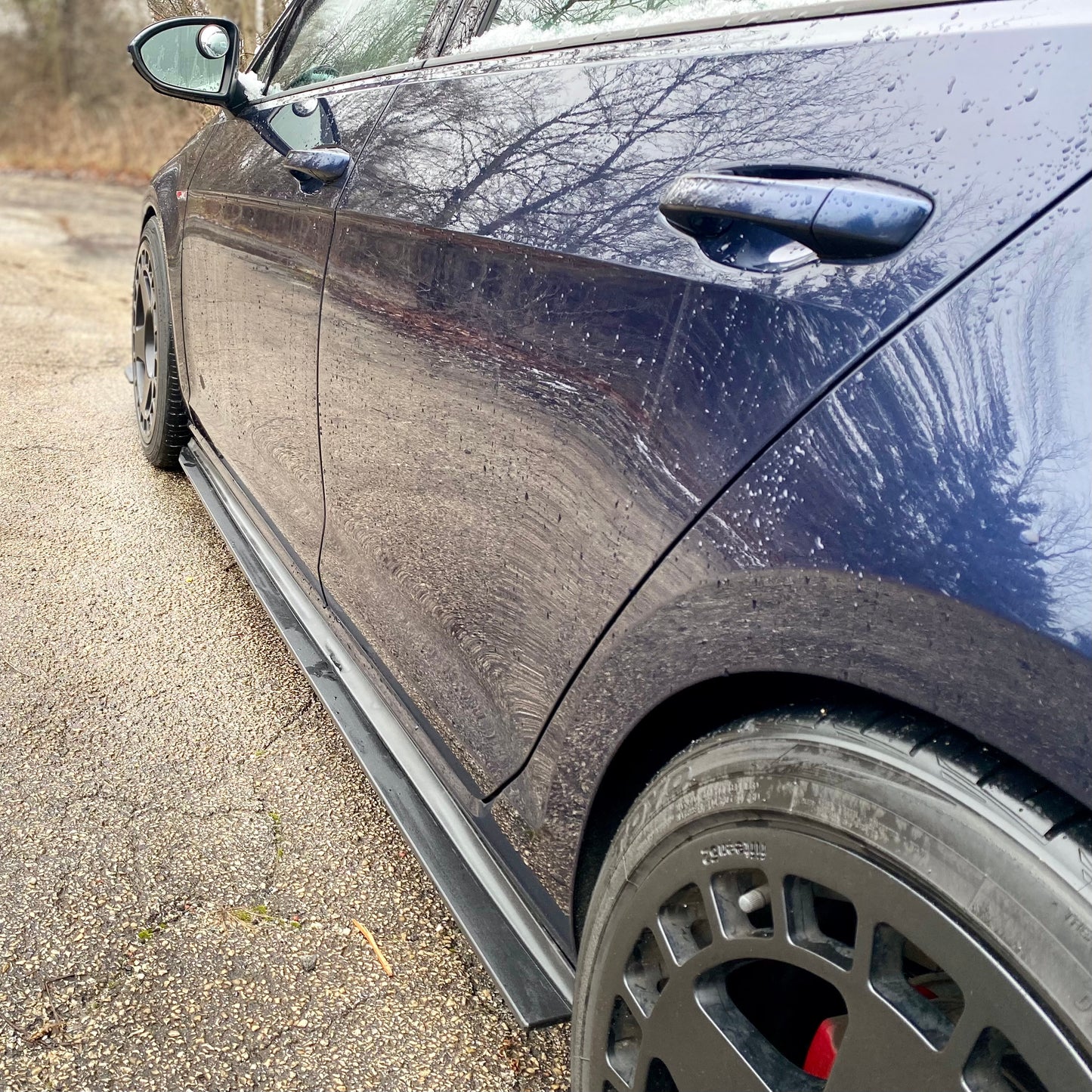 2015 2016 2017 golf mk7 gti side lip splitter skirt spoiler