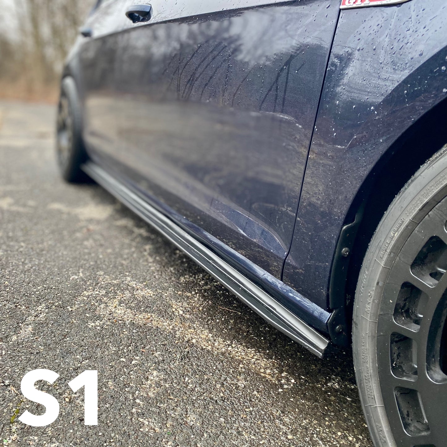 2015 2016 2017 golf mk7 gti side lip splitter skirt spoiler