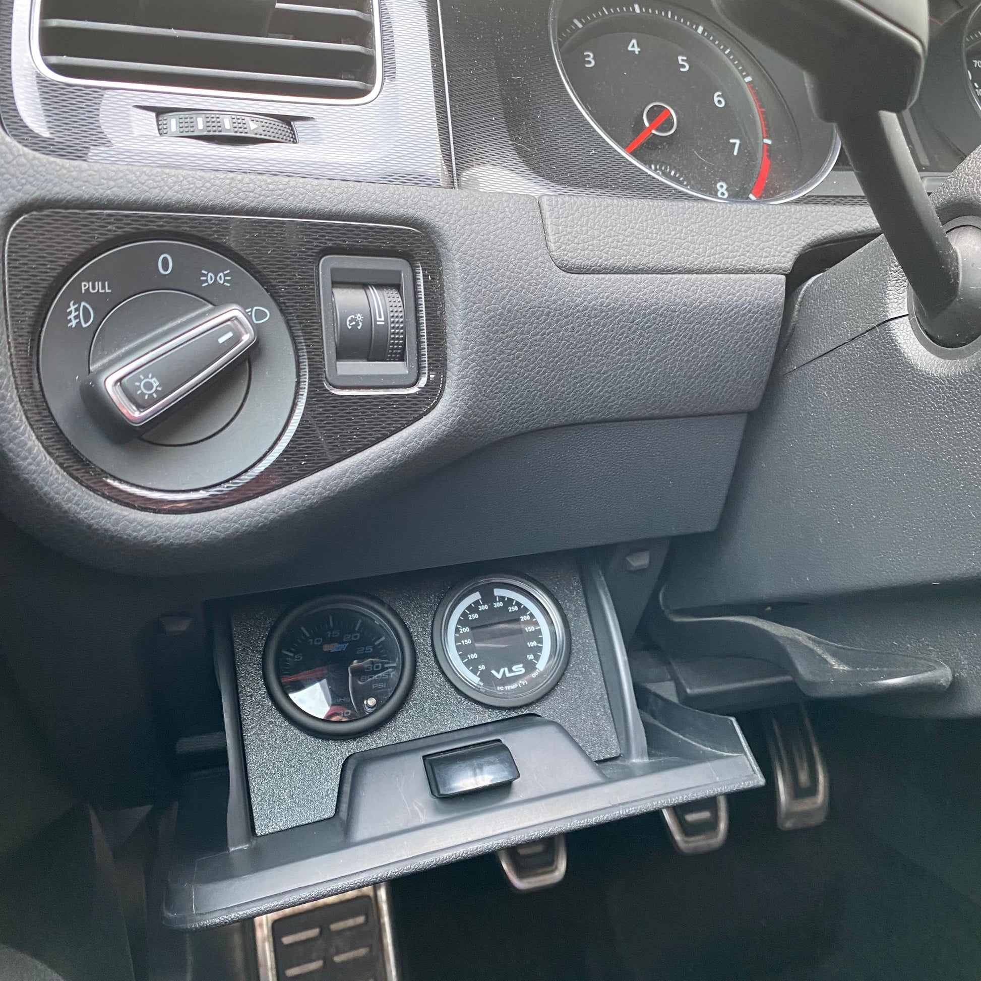 MK7 mk7.5 golf gti tdi R coin tray gauge pod cubby 2015 2016 2017 2018 2019