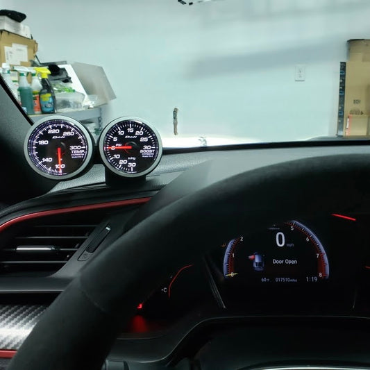 Honda Civic Double Gauge Pod 10th Gen 2016 2017 2018 2019 2020 Type R