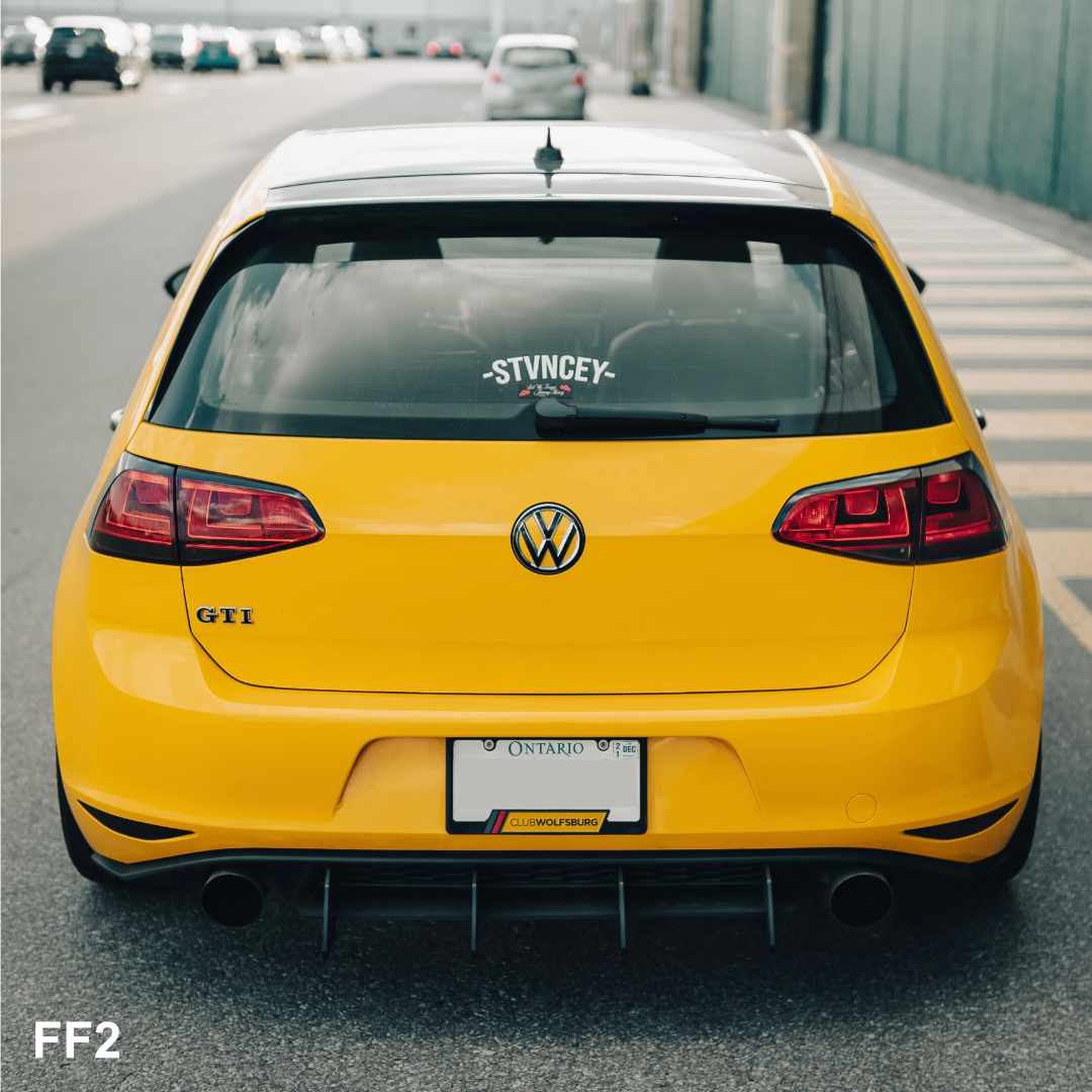 VW Volkswagen MK7 MK7.5 GTI Golf R Rear Diffuser 2015 2016 2017 2018 2019 2020 DSG MQB