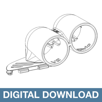 Honda Civic 10th Gen - Single, Double, Triple Gauge Pod - (52mm) (DIGITAL DOWNLOAD - Non Refundable)