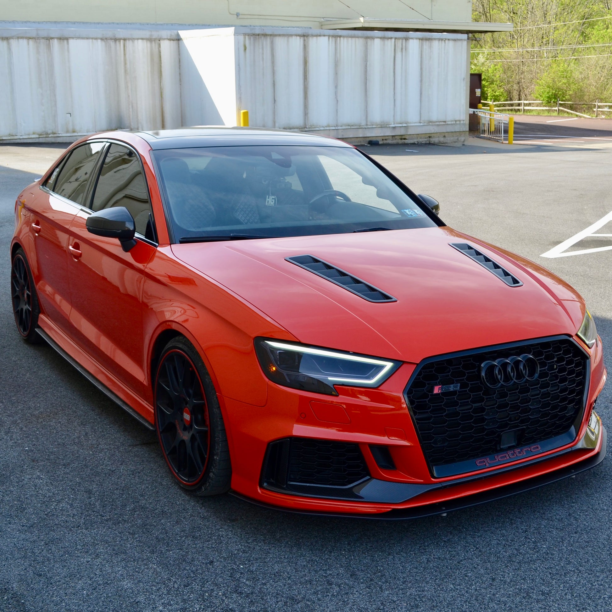 Audi RS3 8V Front Lip rub strip 2015 2016 2017 2018 2019 2020 
