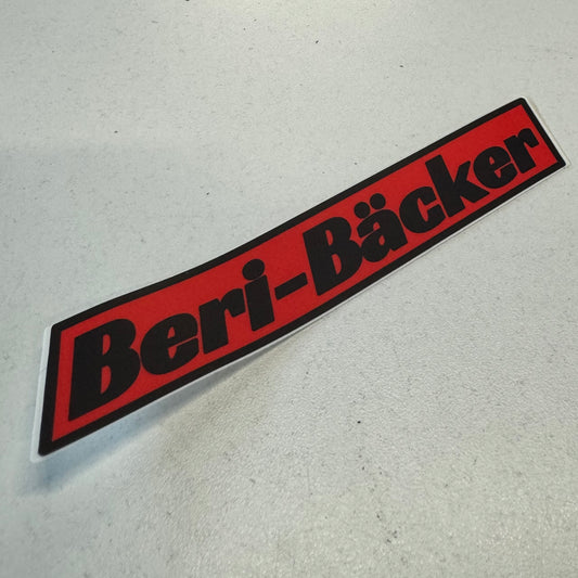 Beribacker Small Sticker (5.5"X1")