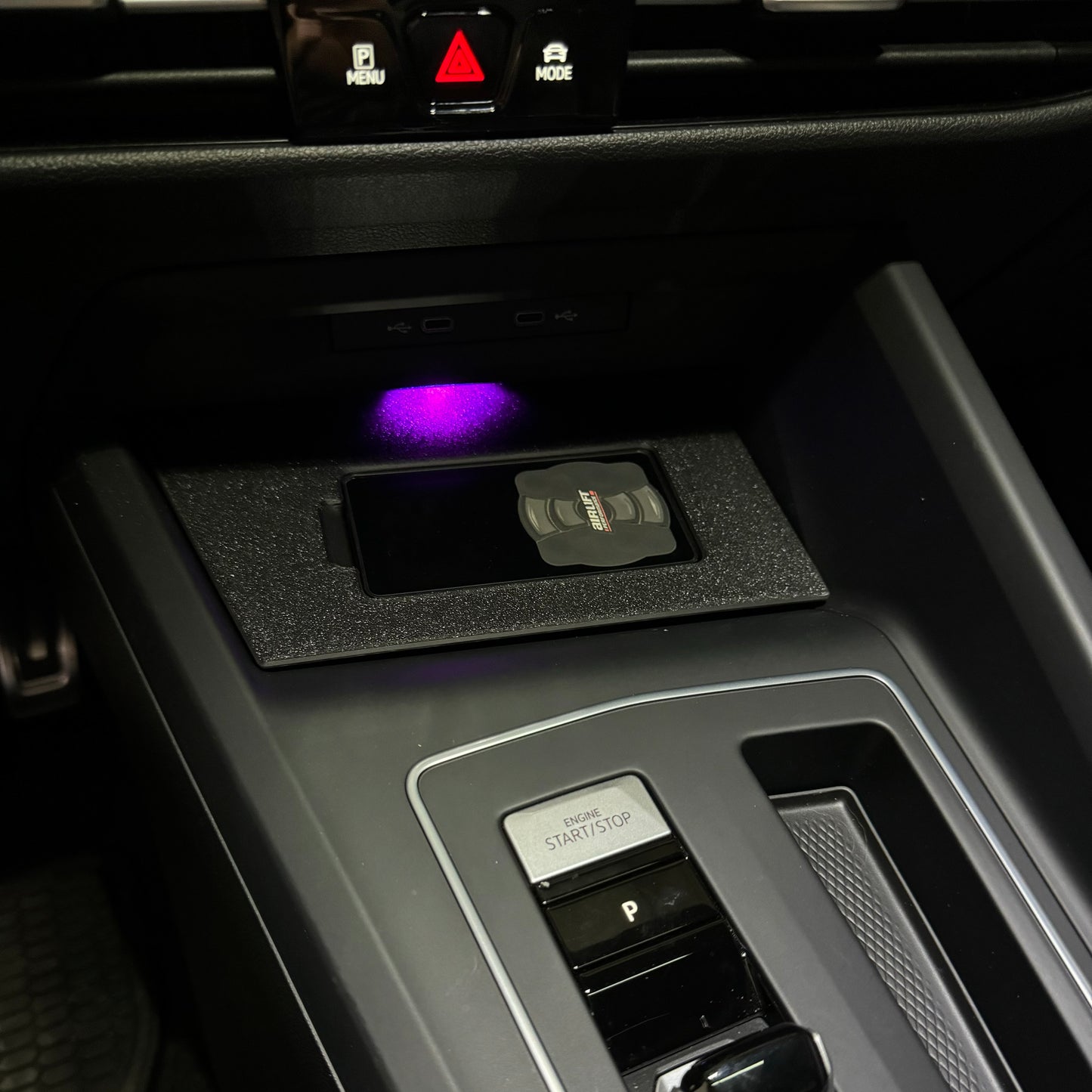 MK8 (2022+) GTI & Golf R Console air ride controller mount