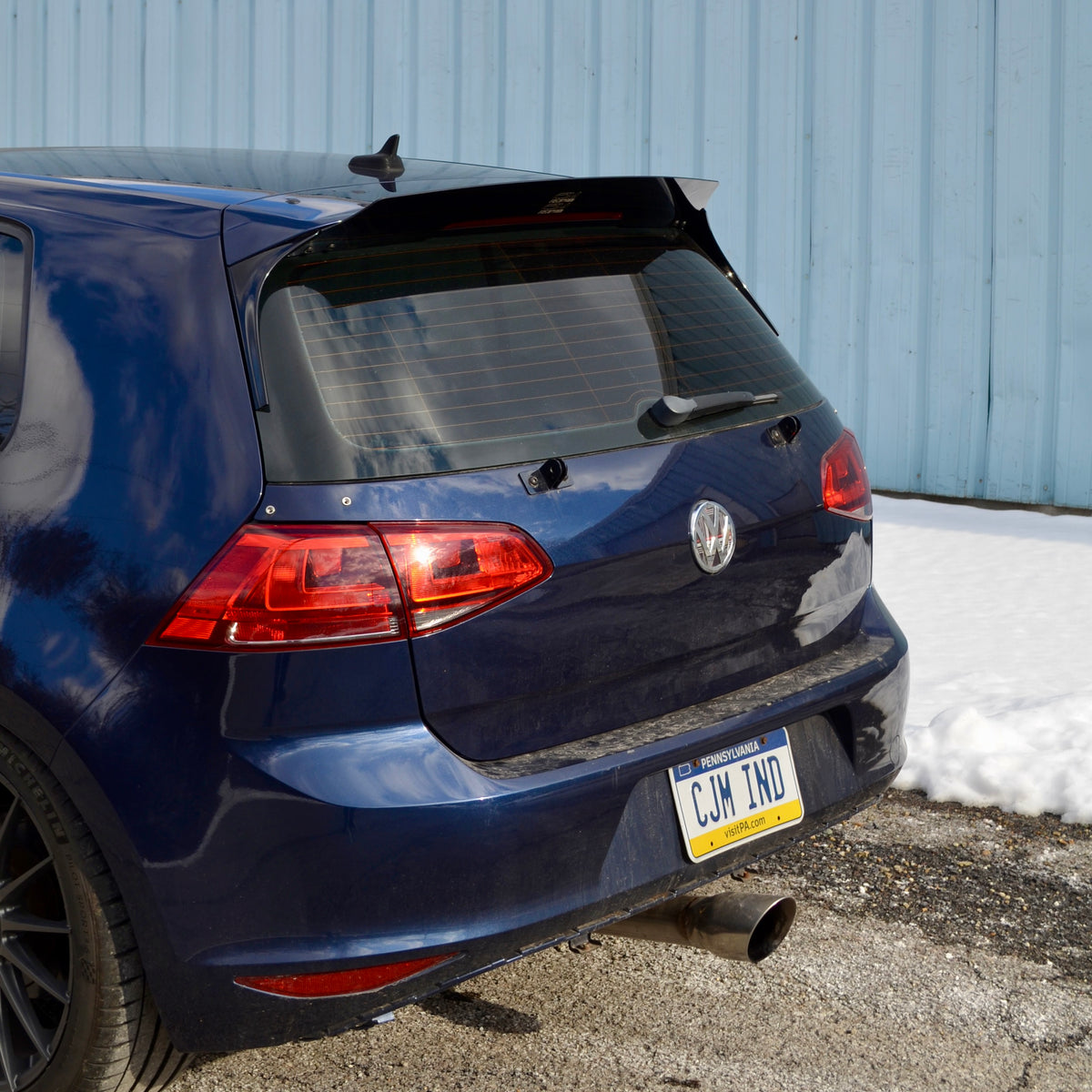 Golf R Mk7 Rear Spoiler Vw Golf Mk7 Accessories Real Carbon Rear Trunk Spoiler Middle Wing Fit ...