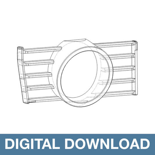 MK7 Golf - Left Center Vent Pod (52mm) (DIGITAL DOWNLOAD - Non Refundable)