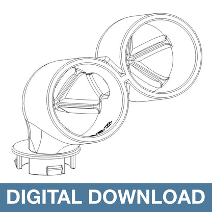 E63 Mercedes Double Gauge Pod download printable .3mf .stl
