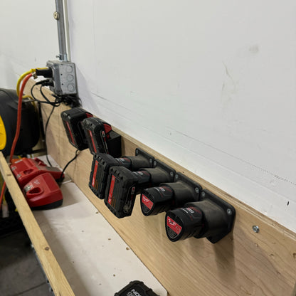 Milwaukee M12 & M18 battery and tool mounts (DIGITAL DOWNLOAD - Non Refundable)