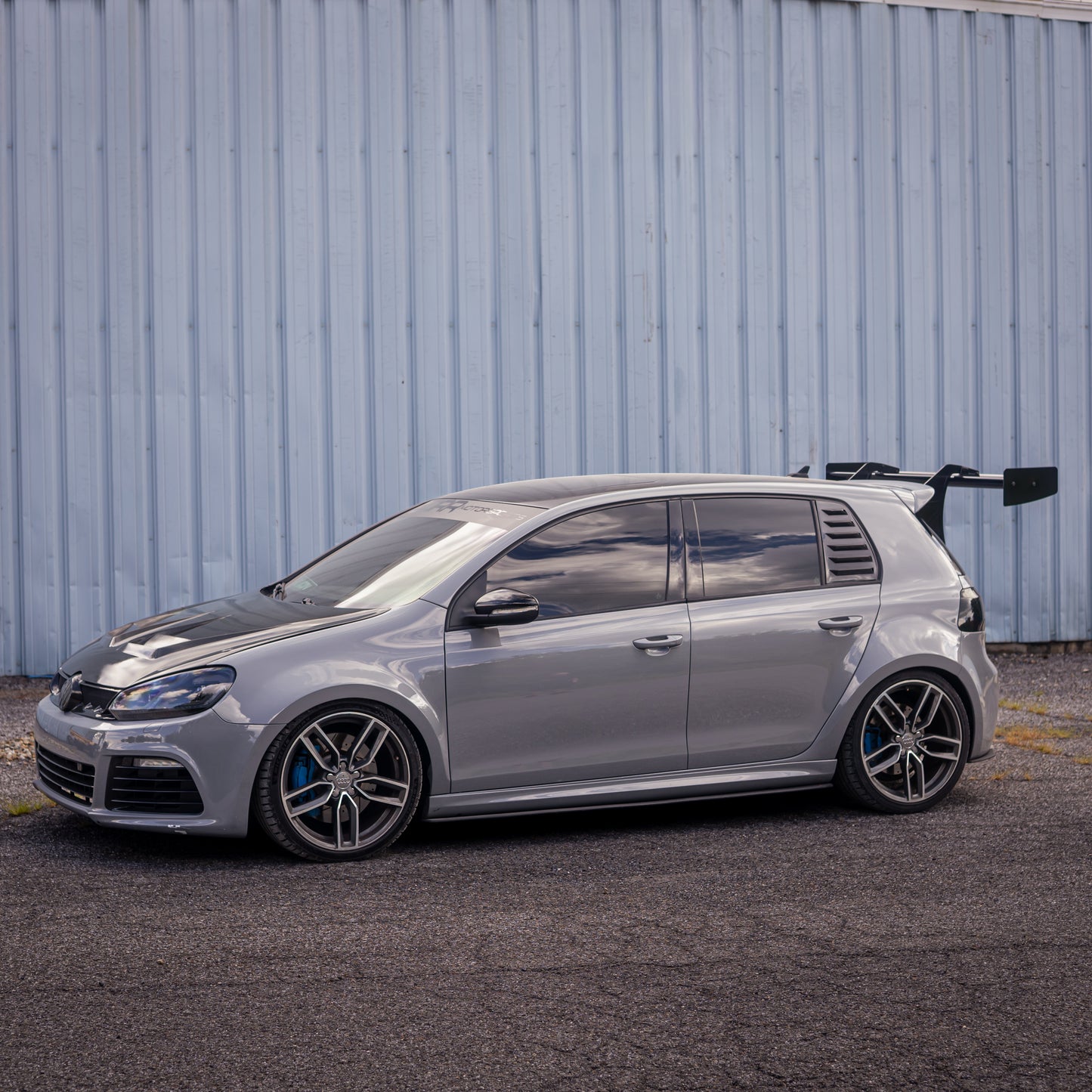 MK6 GTI GOLF R Racing Wing spoiler 2010 2011 2012 2013 2014 MKIV Rear wing chassis mounted