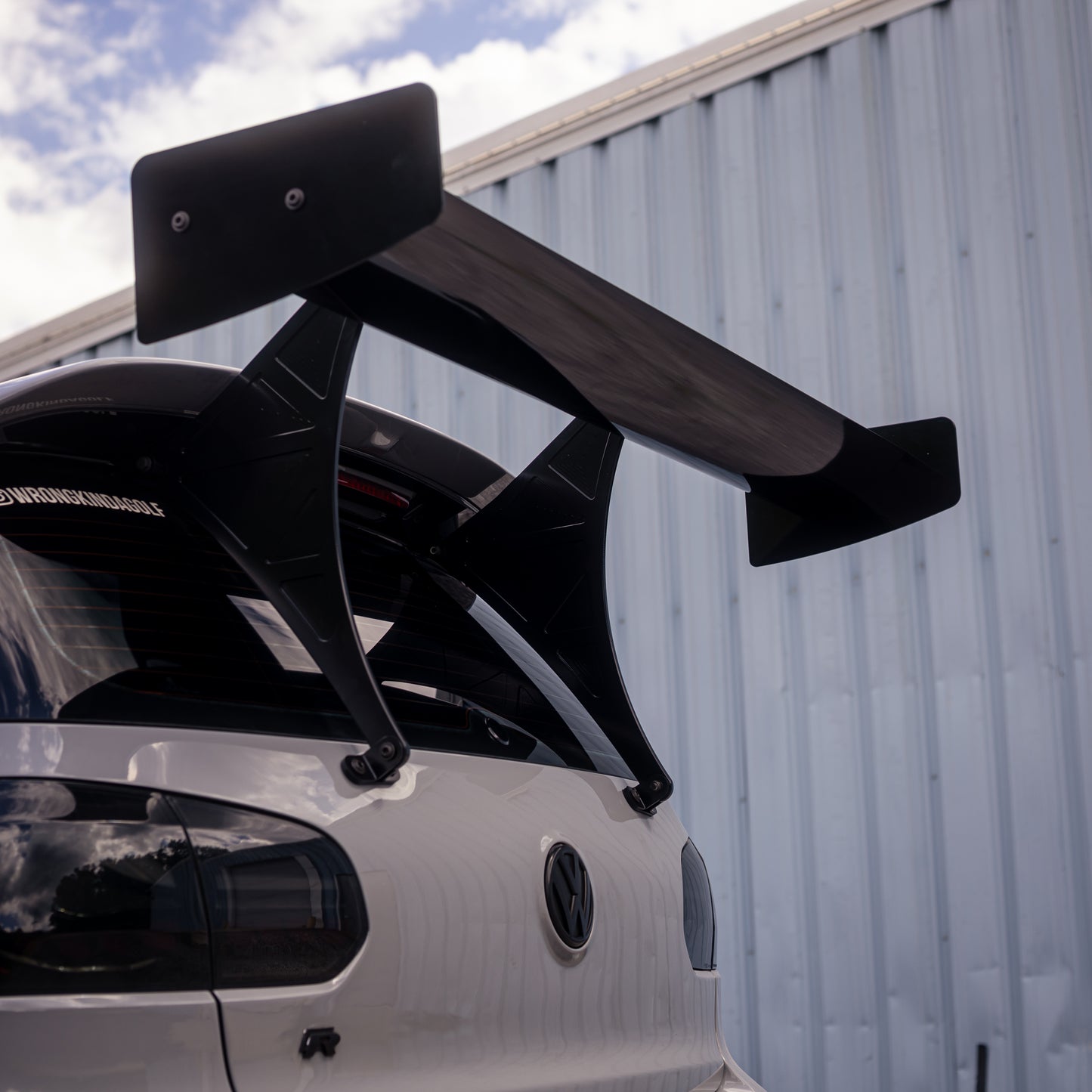 MK6 GTI GOLF R Racing Wing spoiler 2010 2011 2012 2013 2014 MKIV Rear wing chassis mounted