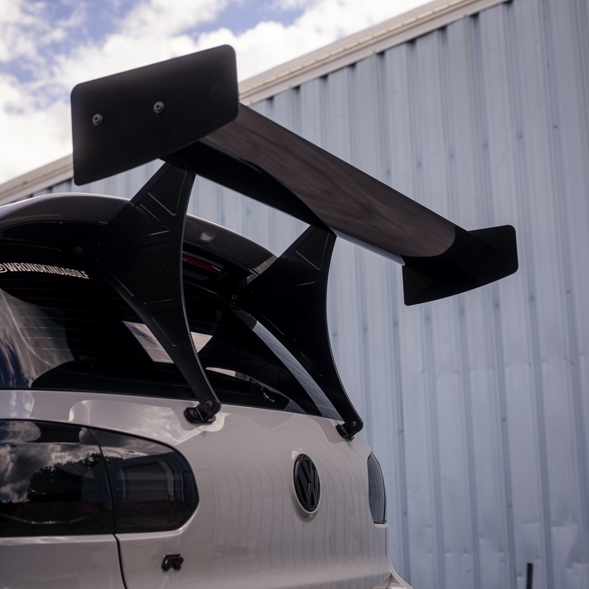 MK6 GTI GOLF R Racing Wing spoiler 2010 2011 2012 2013 2014 MKIV Rear wing chassis mounted