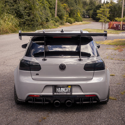 MK6 GTI GOLF R Racing Wing spoiler 2010 2011 2012 2013 2014 MKIV Rear wing chassis mounted