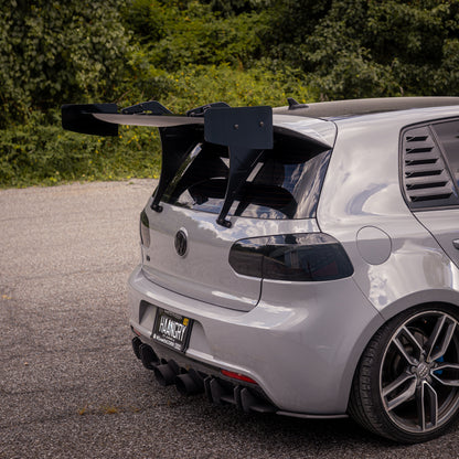 MK6 GTI GOLF R Racing Wing spoiler 2010 2011 2012 2013 2014 MKIV Rear wing chassis mounted