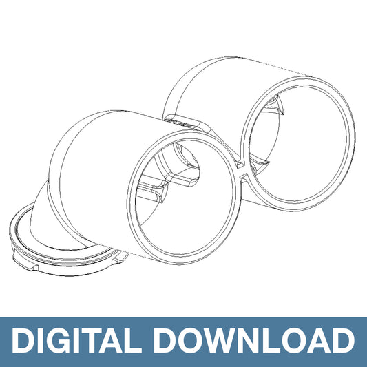 Audi MK1 TT - Double Defrost Vent Gauge Pod - (52mm) (DIGITAL DOWNLOAD - Non Refundable)