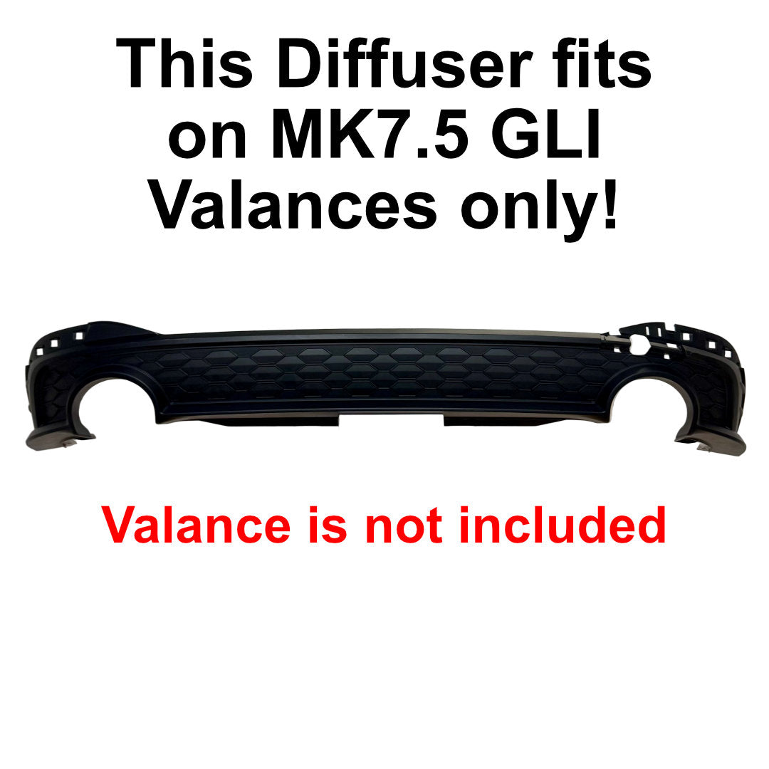 Rear Diffuser for MK7.5 Facelift GLI (2022 - 2024)