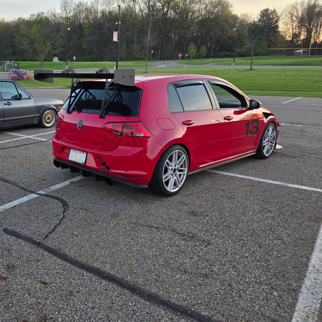 Swan Neck Wing for MK7 Golf Models (MK7 / MK7.5 GTI & Golf R)
