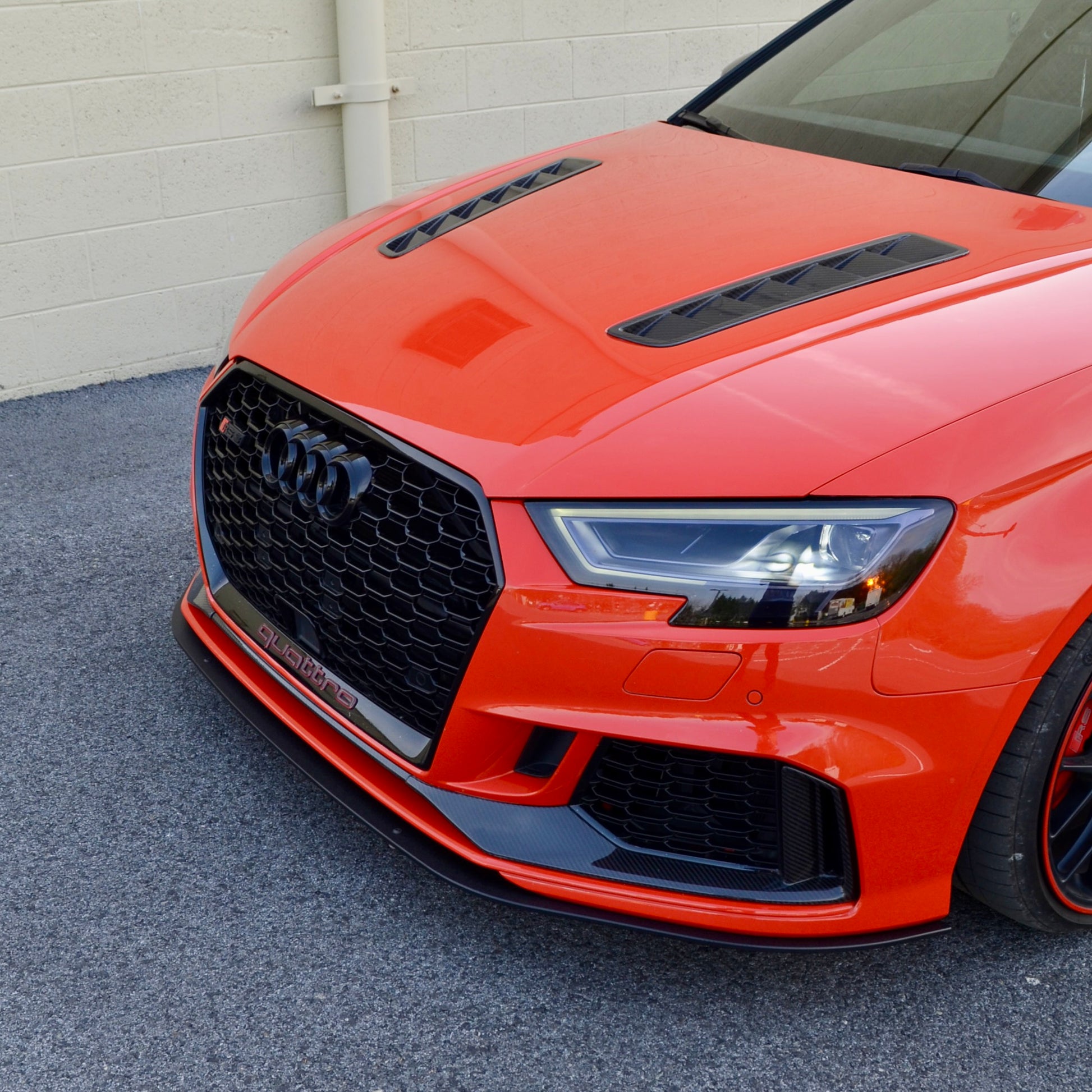 Audi RS3 8V Front Lip rub strip 2015 2016 2017 2018 2019 2020 