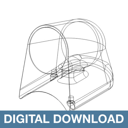 Audi MK1 TT Single 52mm Center Dash Vent Pod - (2000-2006) (DIGITAL DOWNLOAD NON-REFUNDABLE)