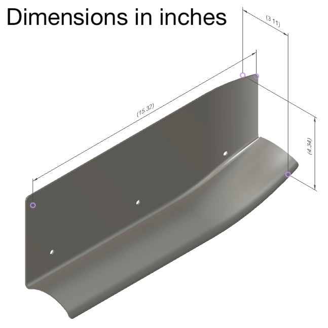 Carbon/Sglass Splitter Endplates - Set of 2