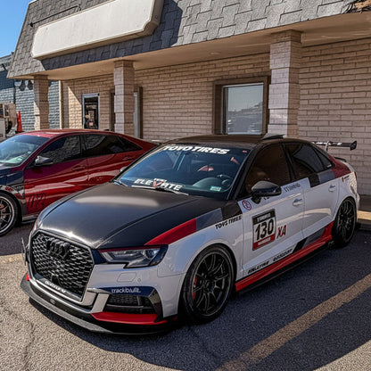 Audi 8V S3 Facelift Front Chassis Mounted Splitter - Gen2 - (2017-2020)